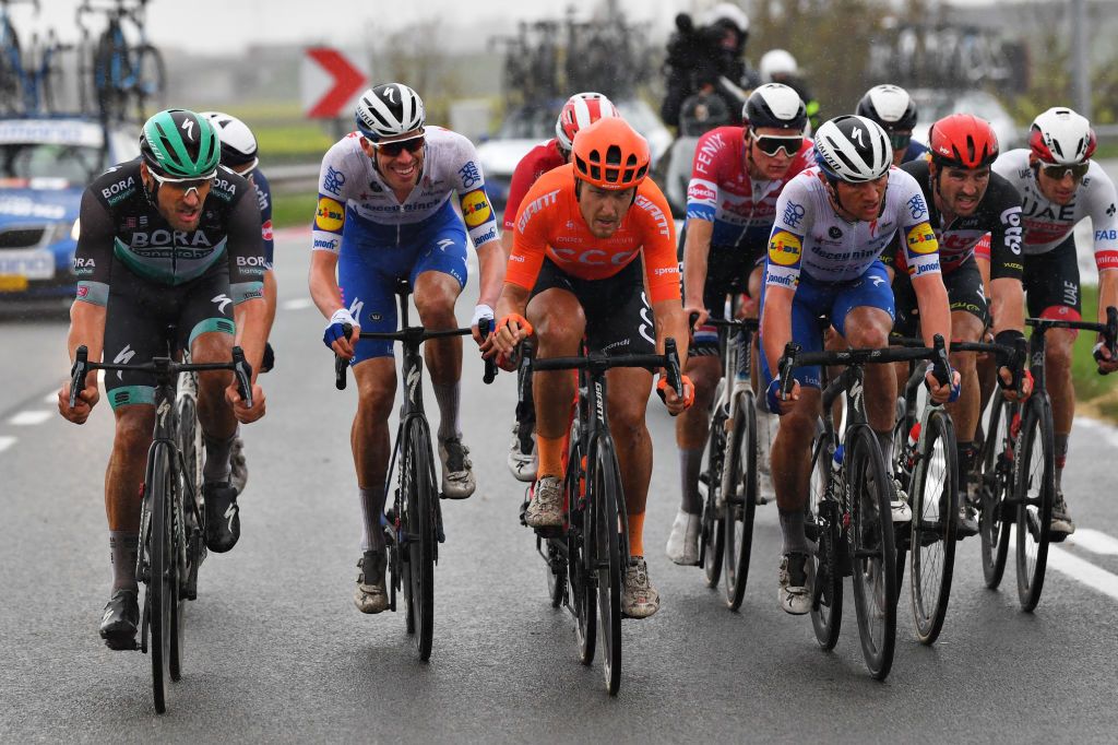 The breakaway at Driedaagse Brugge-De Panne
