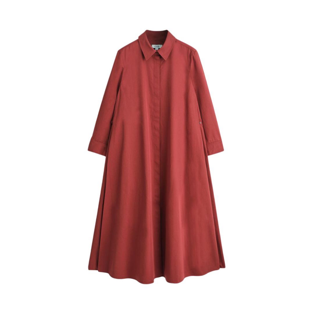 COS, Voluminous Maxi Shirt Dress