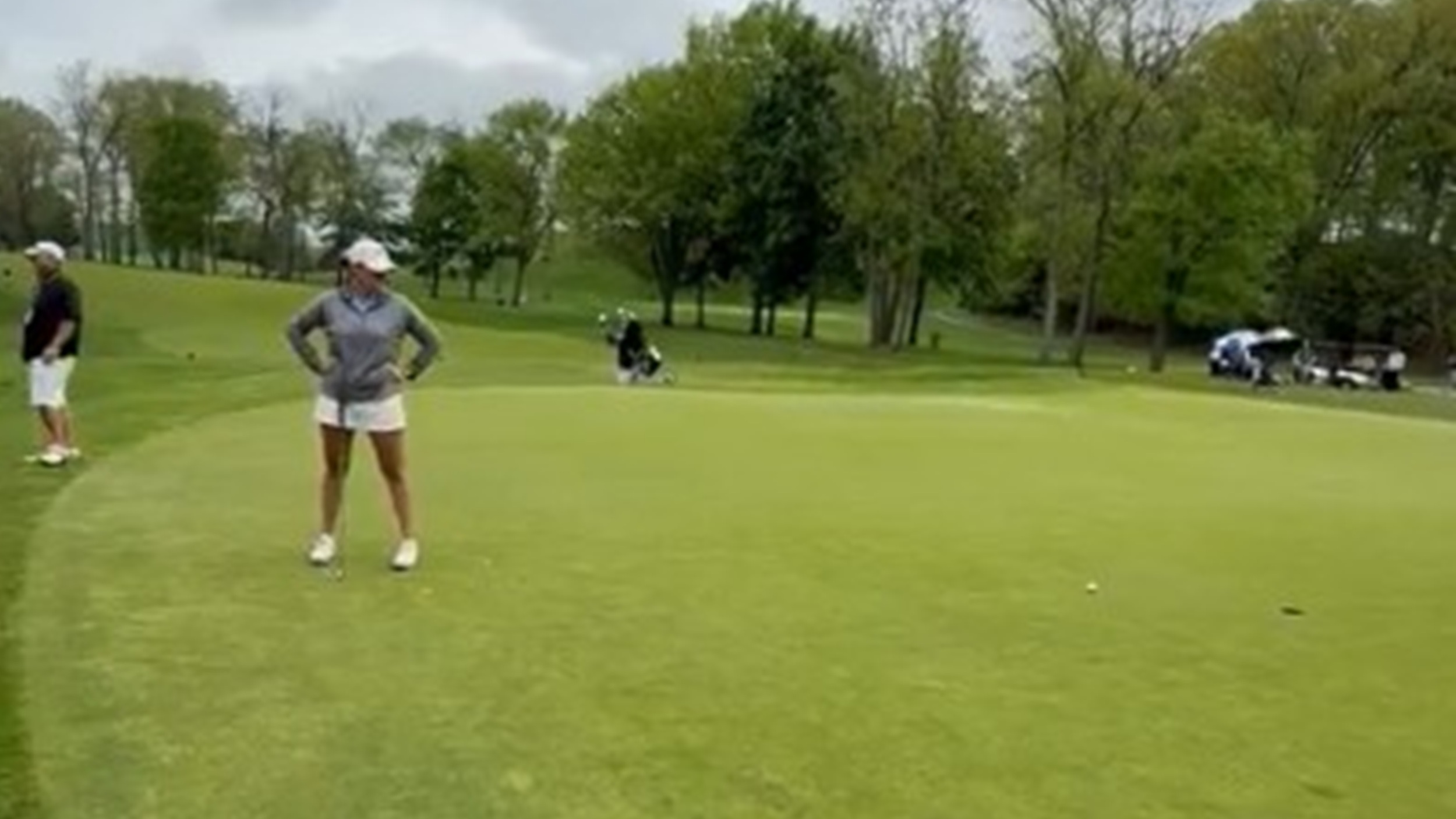 The fifth hole at Eagle Crest caused problems at the NAIA Women's Golf National Championship