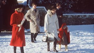 Princess Anne with her daughter, Zara Tindall, and other family members in 1985