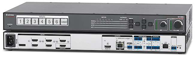 Extron Adds IN1806 with 4K/60 @ 4:4:4 Scaling to Presentation Switcher Lineup