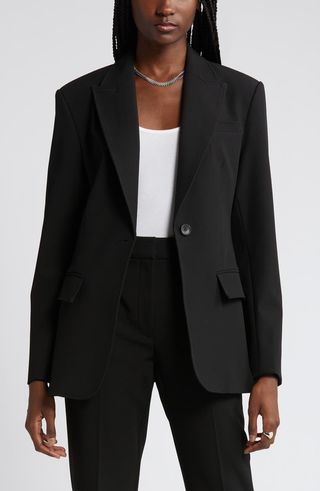 Novelty One-Button Blazer