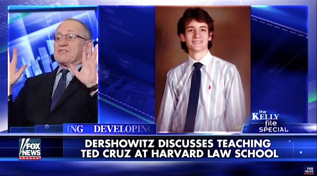 Alan Dershowitz calls Ted Cruz a brilliant law student