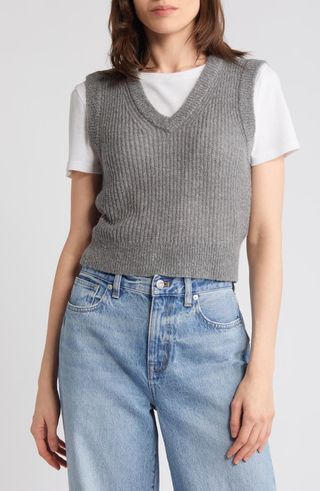 Romy Shrunken Sweater Vest