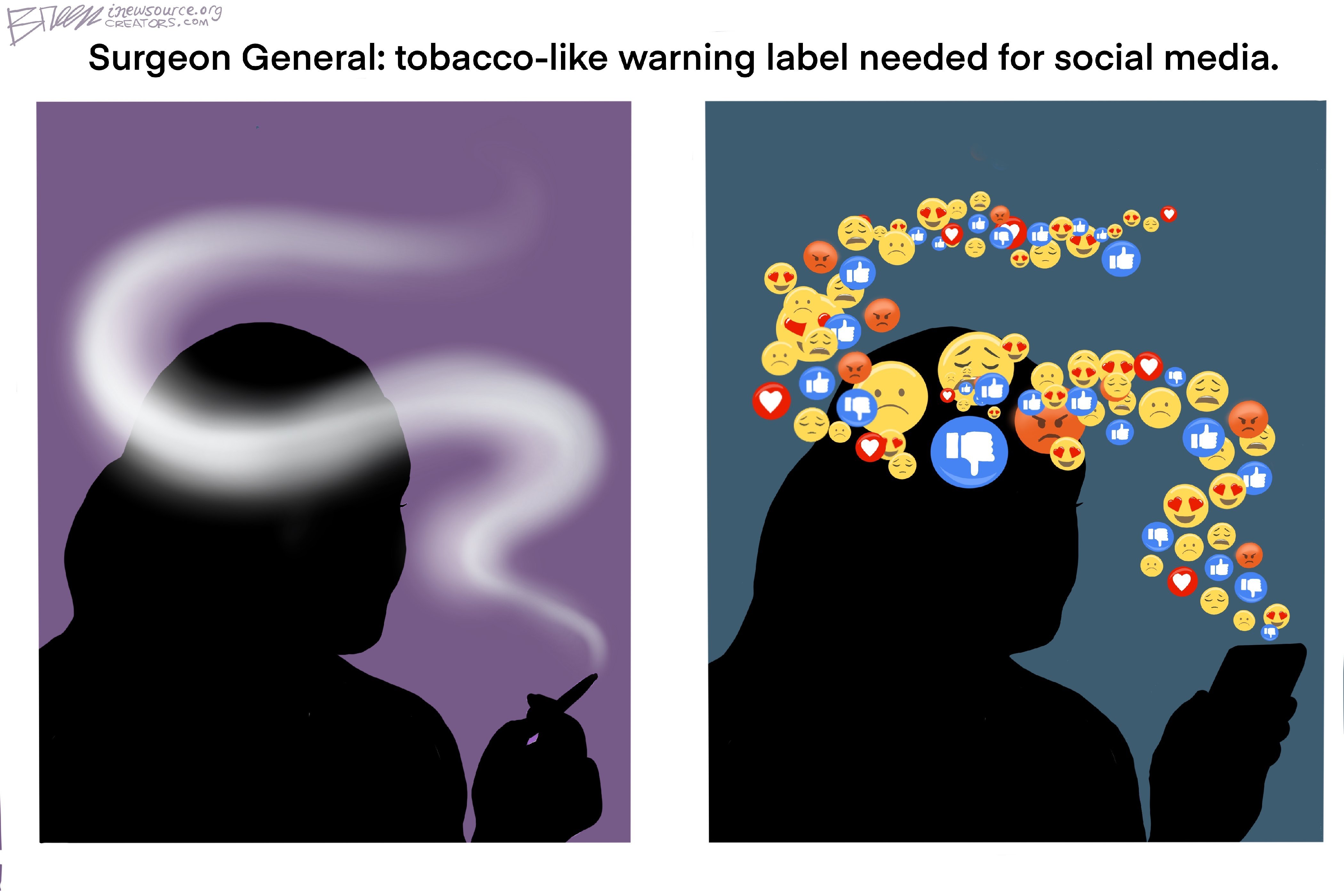 5 scathing cartoons about health warnings on social media
