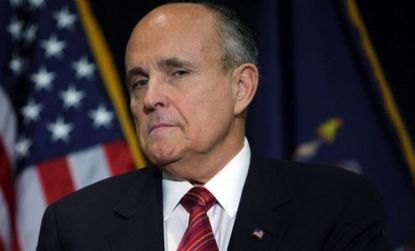 Former New York mayor Rudolph Giuliani is one of a group of Republicans who could theoretically be tried for supporting a group on the U.S. government's terror list.