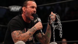 CM Punk delivering a searing promo