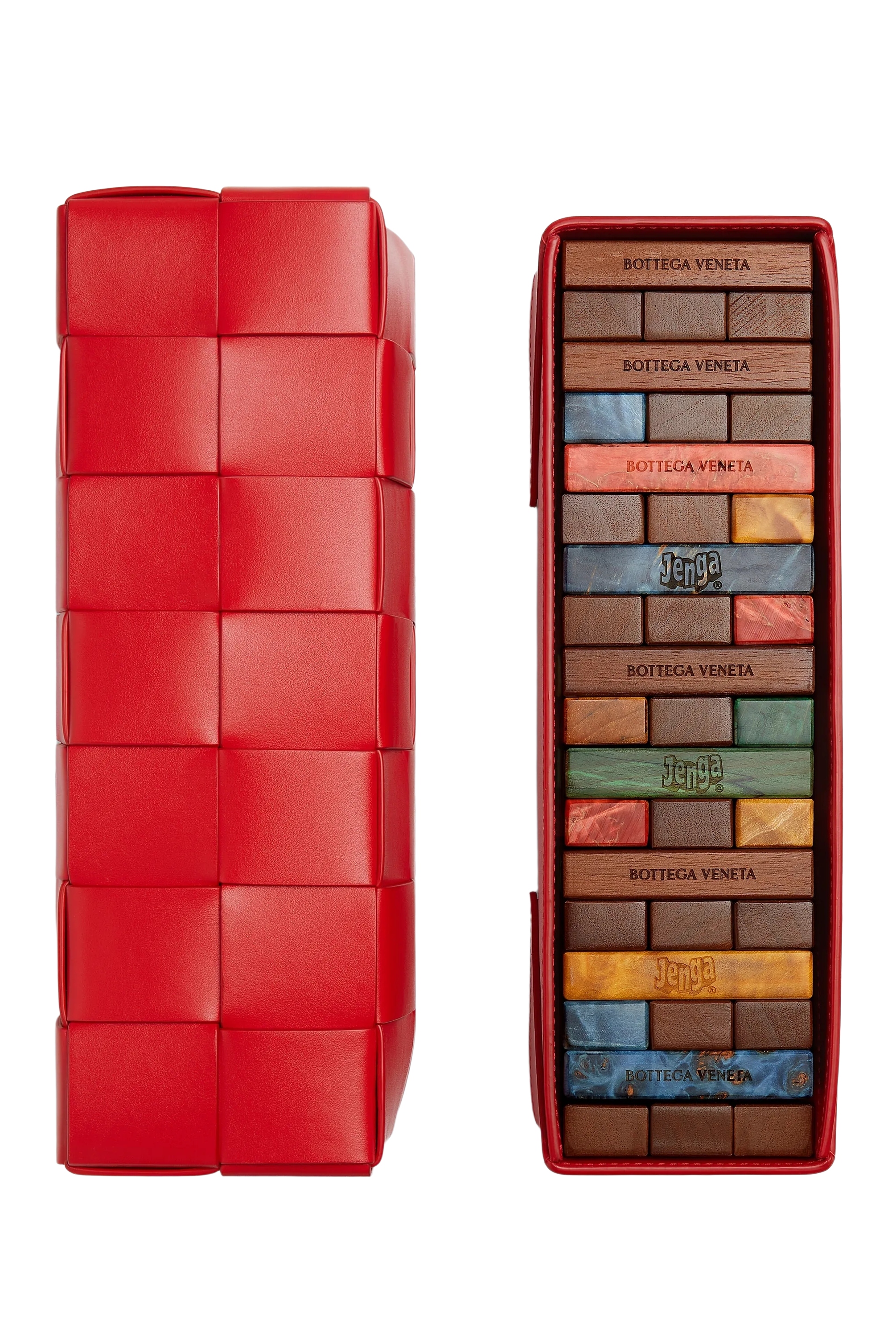 Bottega Veneta, Jenga Game in Dark Red