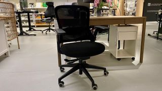 An IKEA CENTERHALV office chair on display at a store