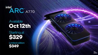 Intel Arc A750 and A770 preview