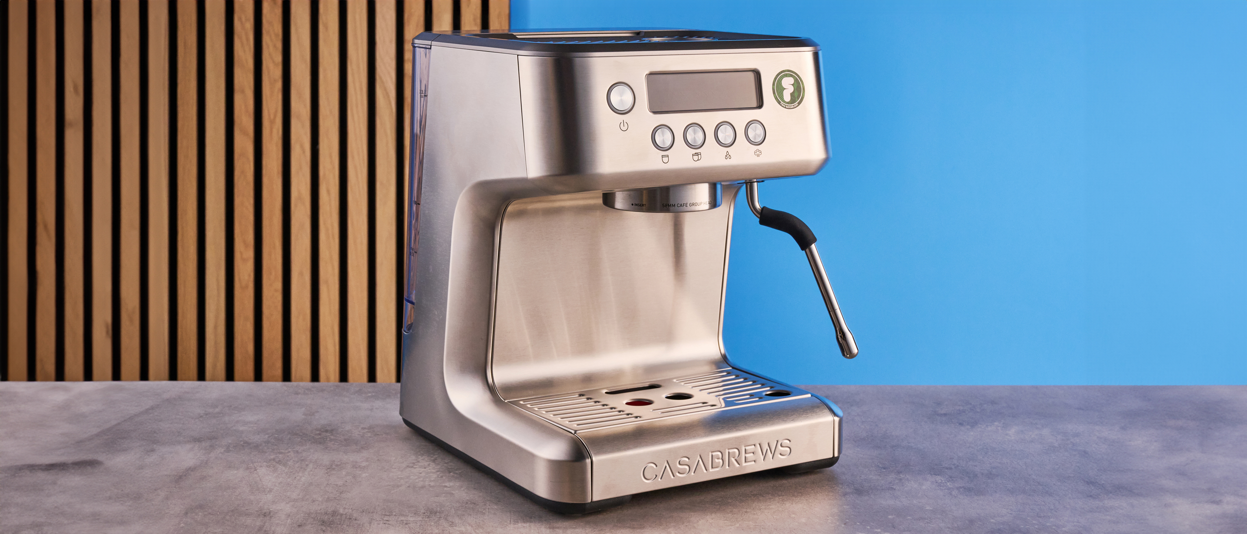 the casabrews ultra pro photographed against the blue tom's guide background