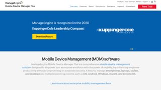 ManageEngine Mobile Device Manager Plus