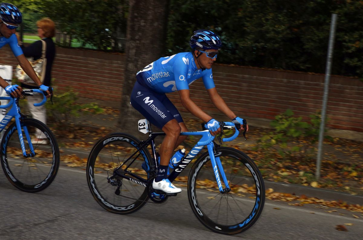Richard Carpaz (Movistar) at the GP Bruno Beghelli