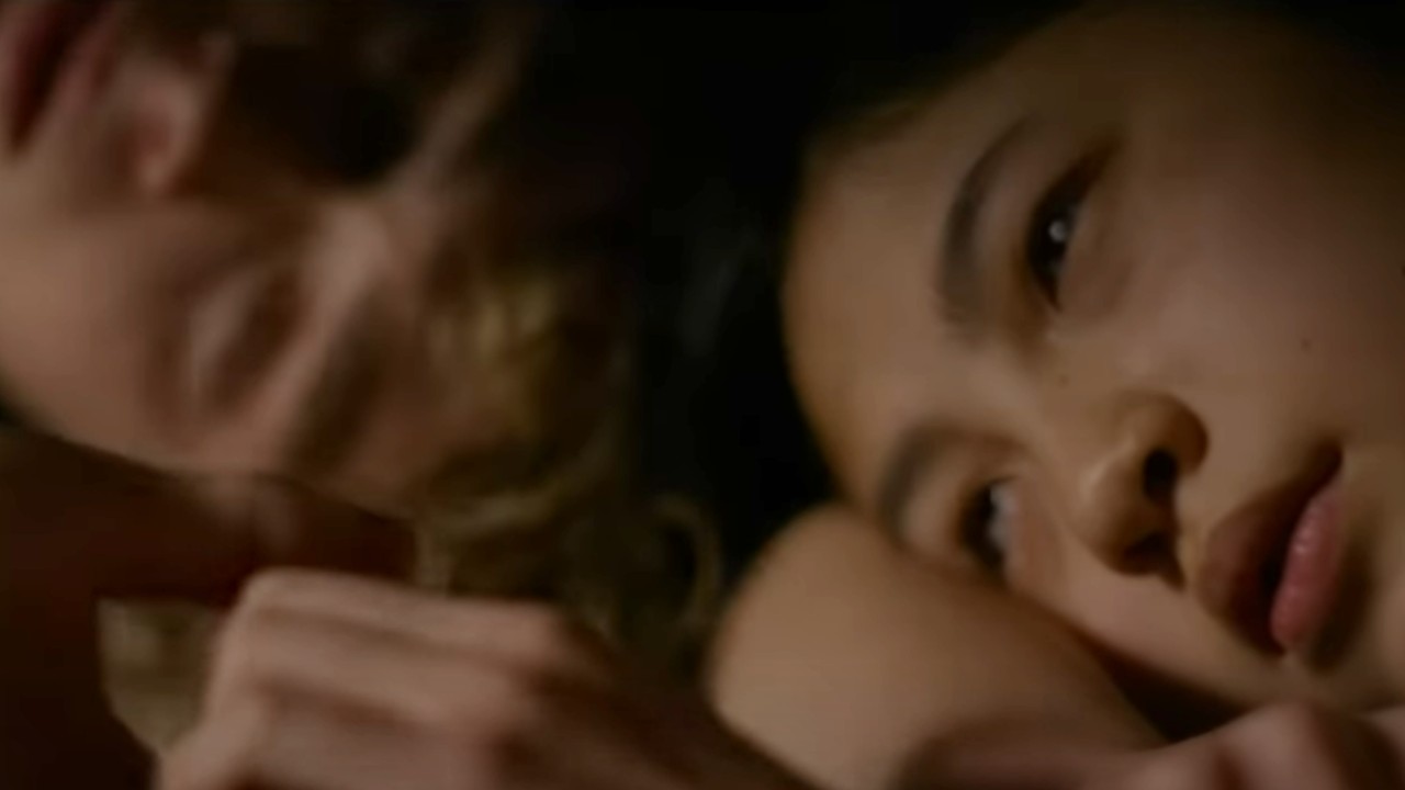 Billy Barratt and Sora Wong lying on the floor in Bring Her Back.