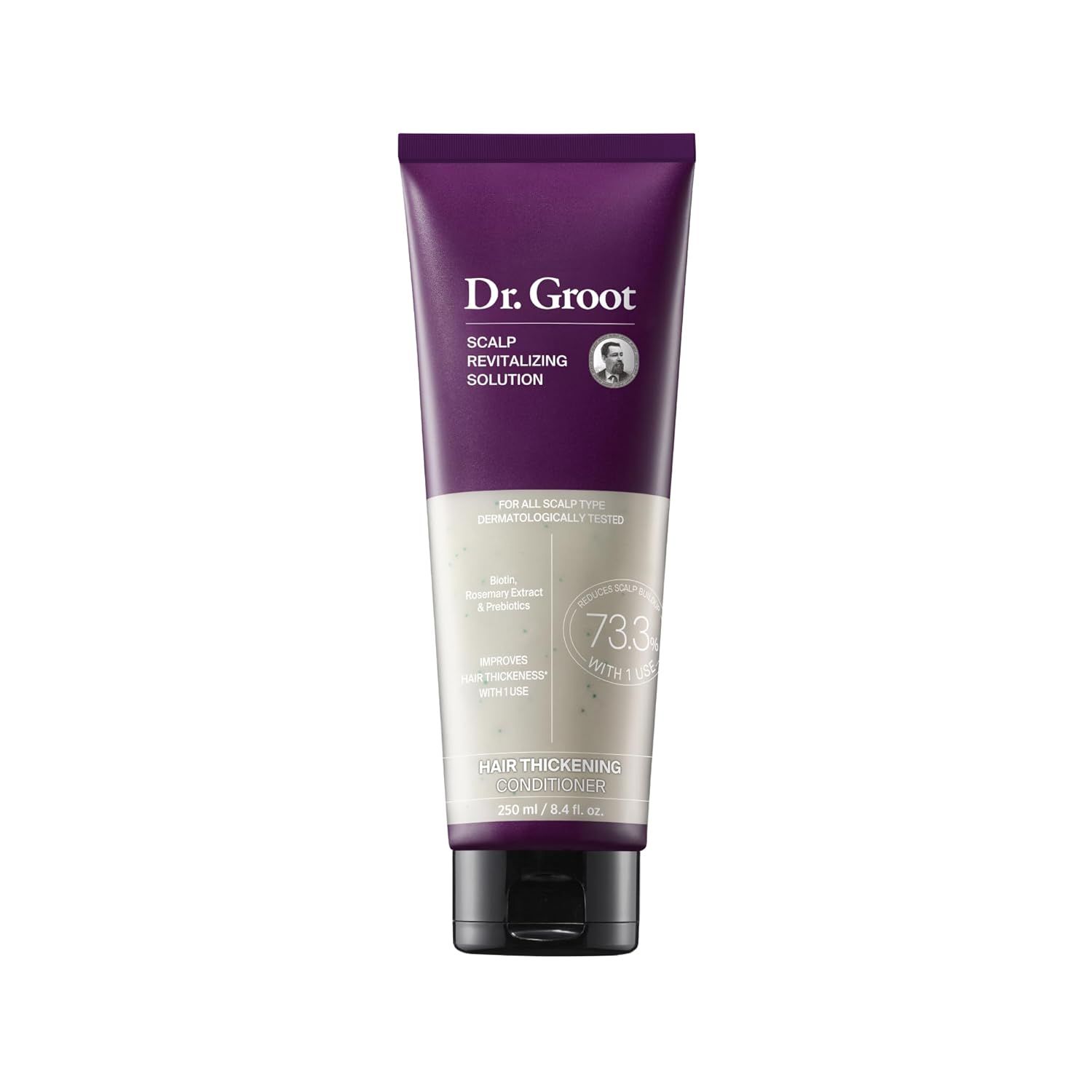 Dr. Groot Hair Thickening Conditioner for Hair Loss, Thinning Hair, Korean Hair Care, Biotin Scalp Treatment, Clinically Tested, Thicker Hair, Reduces Oil
