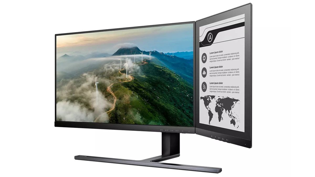 Philips’ latest monitor features a clever E-Ink companion to prevent eye fatigue.
