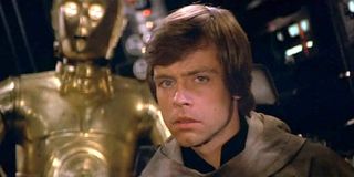 C-3PO and Luke Skywalker in Star Wars: Return of the Jedi