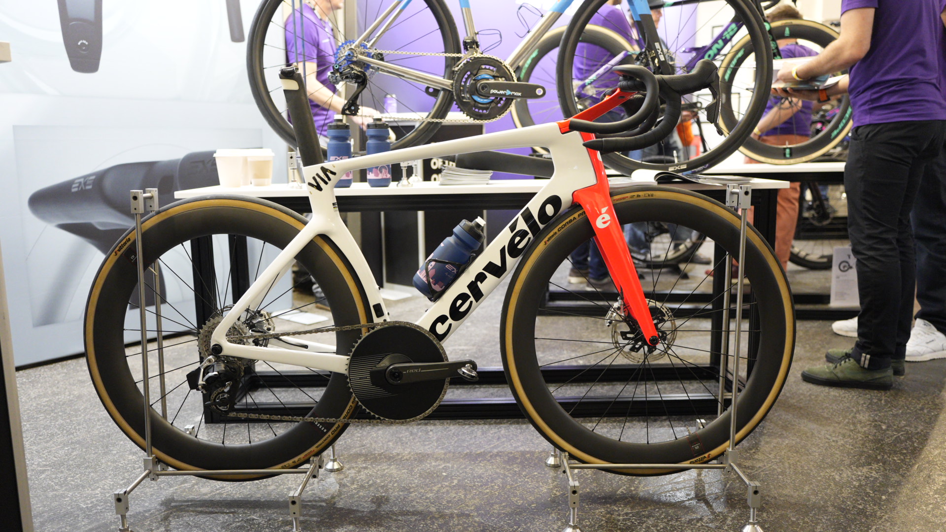 close up details of expensive bikes