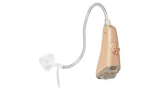 Simplicity Hi Fidelity EP Hearing Aid review: the device shown in beige color