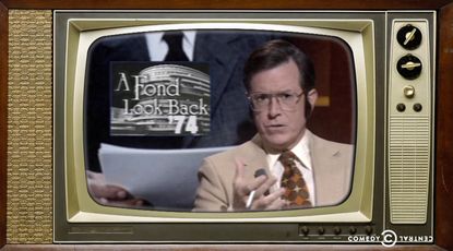 A retro Stephen Colbert fondly remembers Nixon on the 40th anniversary of his resignation