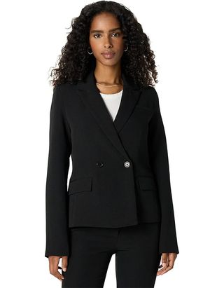 Jones Damen Classic Drop Slim Blazer, Schwarz, S