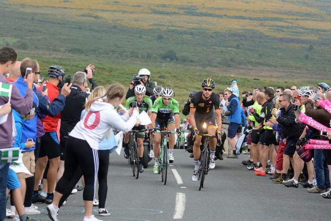 The four rider break included eventual winner Brandle