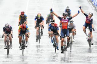 Ruby Roseman-Gannon (Jayco-AlUla) claims the elite women's road race title at the Federation University Australian Road Championships 2024