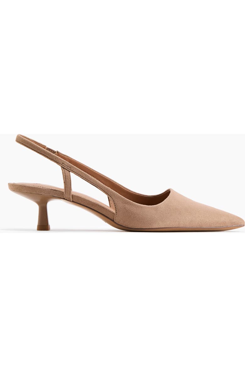 Kitten-Heeled Slingbacks