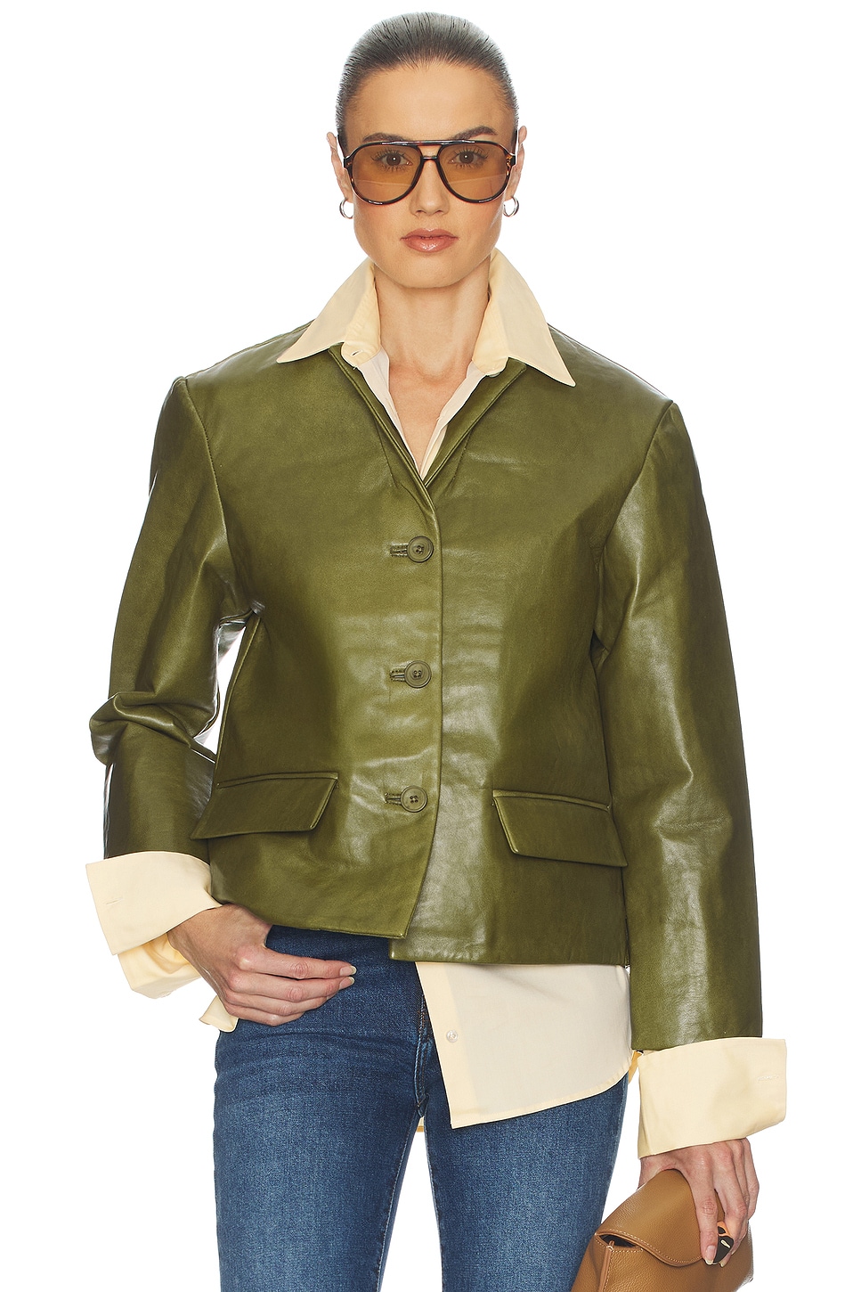 Puffy Leather Jacket