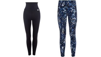 NEW Sweaty Betty Zero Gravity 7/8 Running Leggings- Black Tonal Scale  Print- XXS