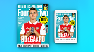 Cover of issue 352 of FourFourTwo with Arsenal's Martin Odegaard