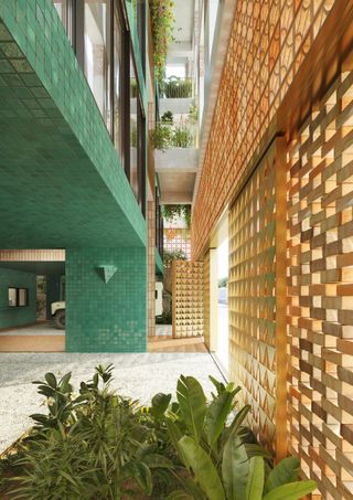 colourful residential building block bole rwanda by ad-wo