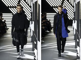 Y-3 A/W 2014 runway, black, black-purple