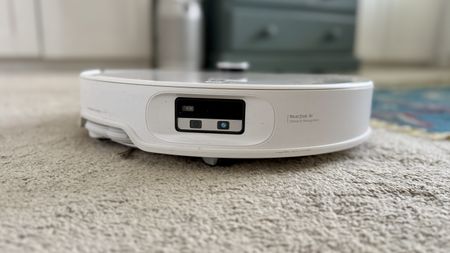 Roborock Qrevo Curv 2 Pro robot vacuum in reviewer's home