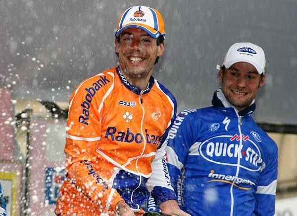 A little bit of champagne for Boonen, too