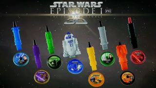 The Star Wars Episode I 3D Happy Meal toy collection.
