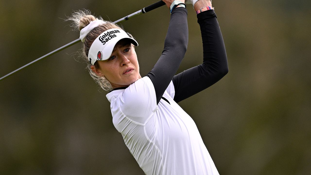 Nelly Korda takes a shot at the Fir Hills Seri Pak Championship