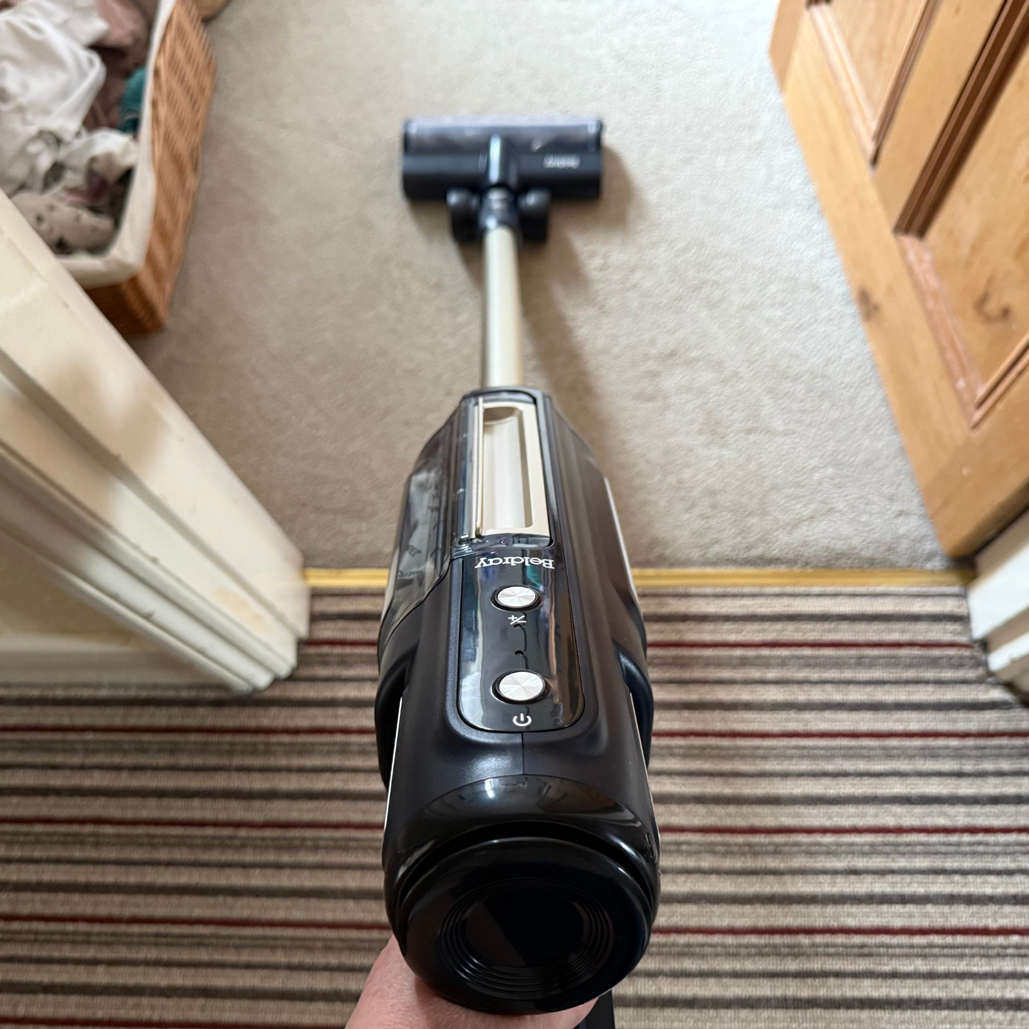 Using the Beldray Airgo on striped carpets