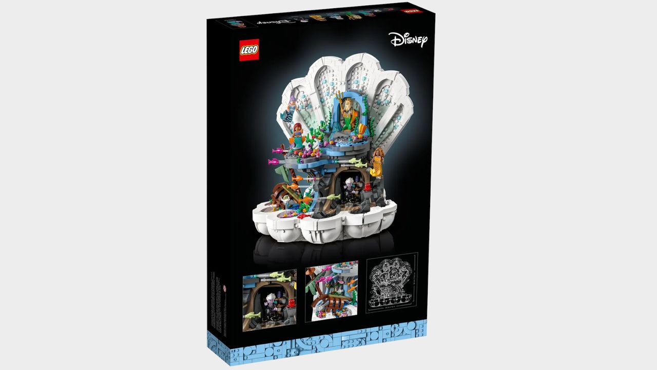 The Little Mermaid Royal Clamshell set on a plain background