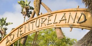 Adventureland sign at Disneyland