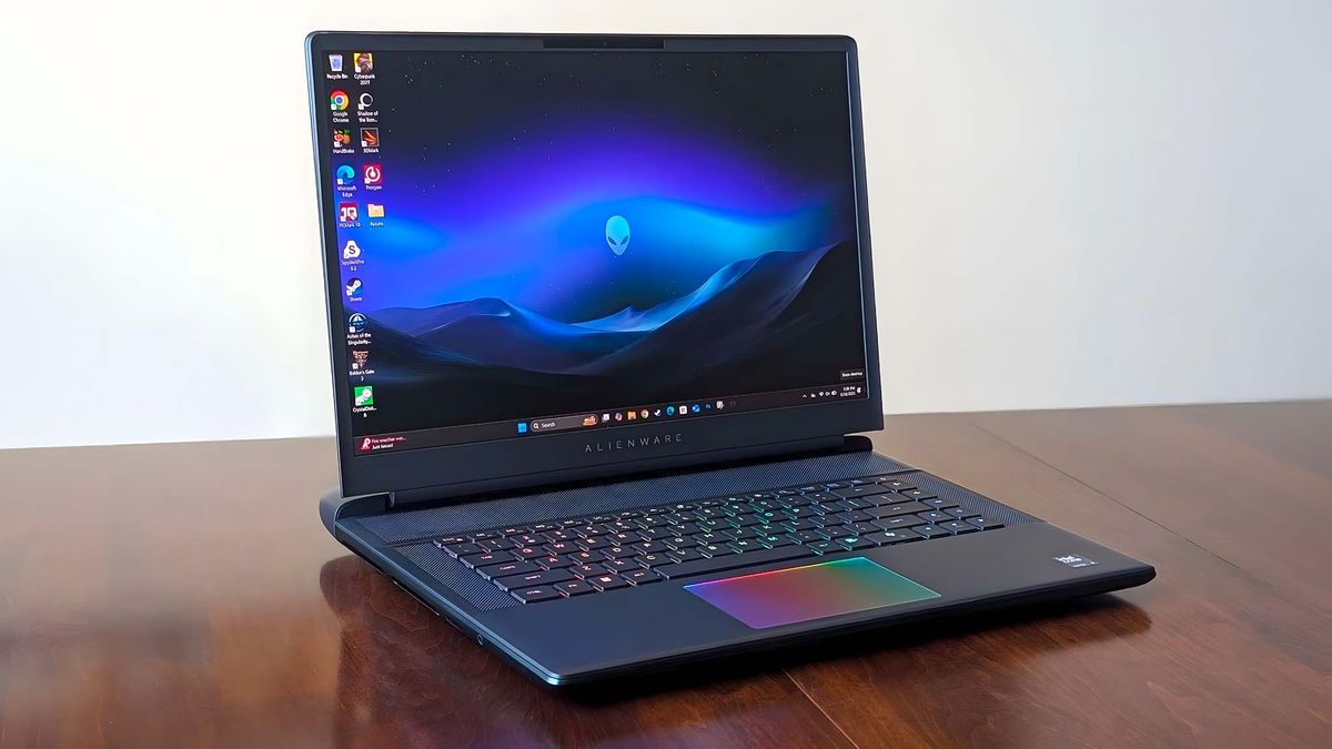 Alienware Area-51 16 Gaming Laptop on a table.