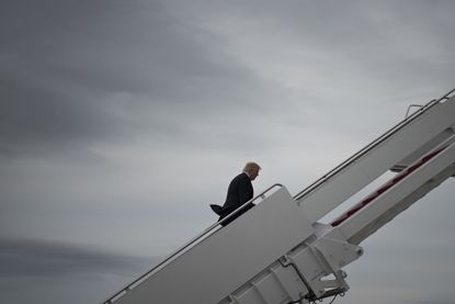 President Trump boards Air Force One