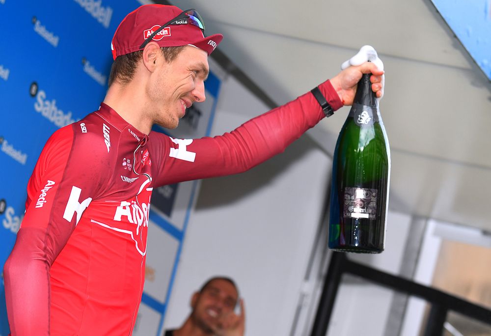 Tony Martin celebrates winning stage 2 at the Volta a la Comunitat Valenciana