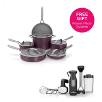 NeverStick™ Ceramic Cookware Set Was $299, now $229 with a free Foodi Power Mixer