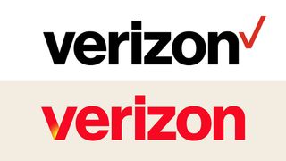 Verizon logo before and after