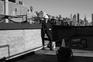 Annabelle Selldorf on the rooftop of Hauser & Wirth's New York gallery