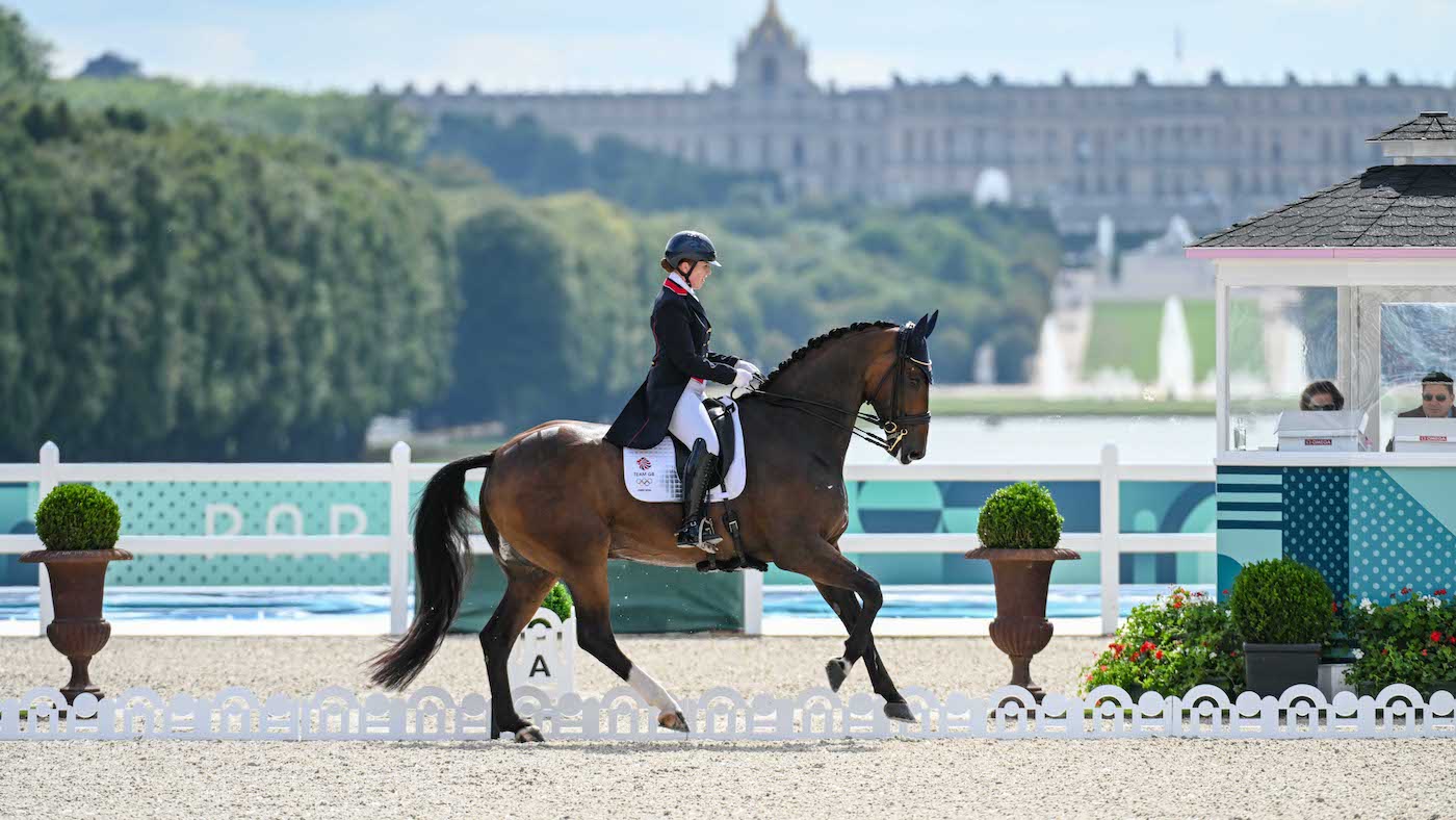 Olympic dressage freestyle Becky Moody and Jagerbomb