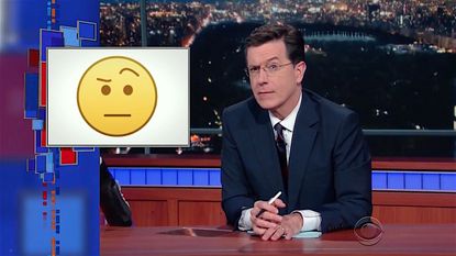 Stephen Colbert debuts the Colbert emoji