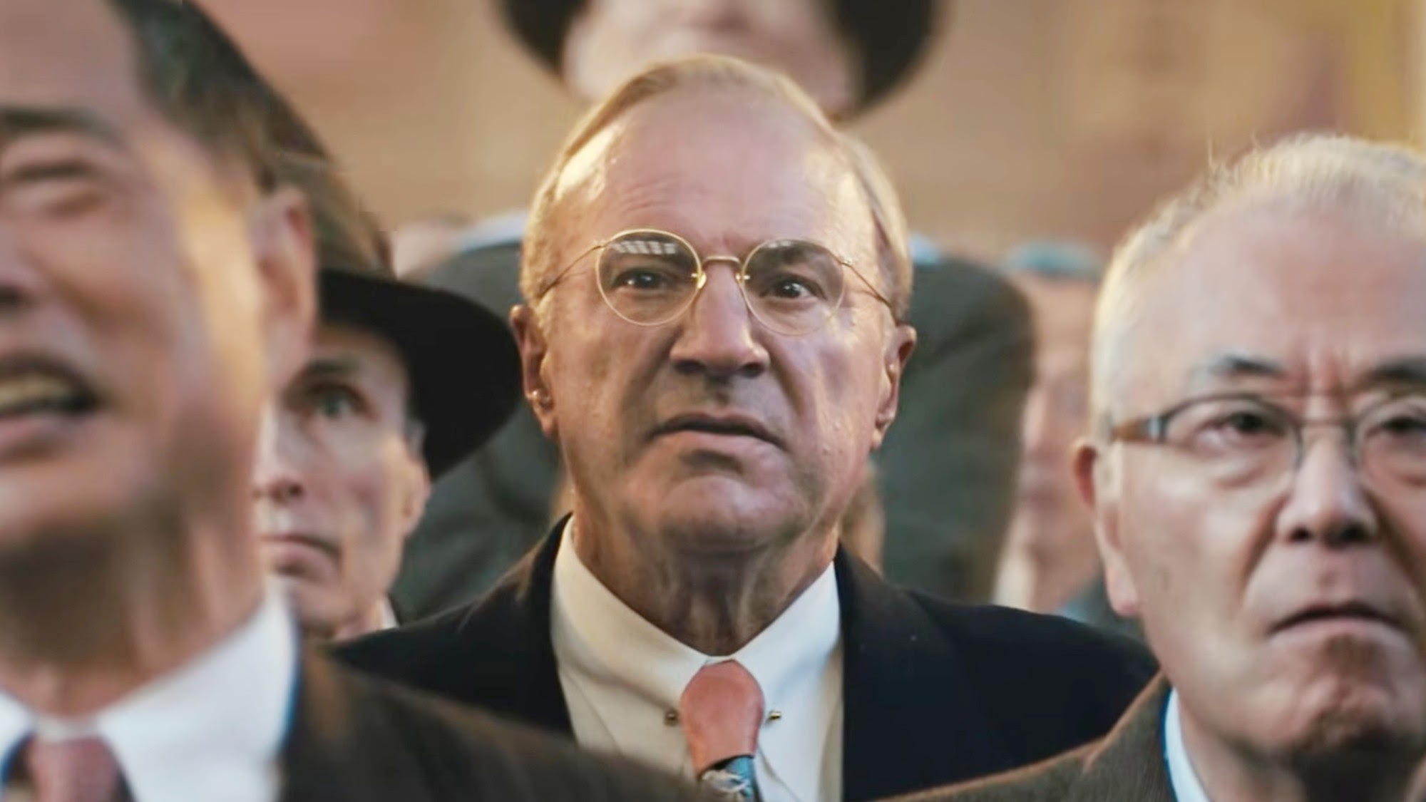A furious Kevin O'Leary in Marty Supreme
