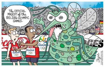 Editorial Cartoon U.S. Rio Zika 2016